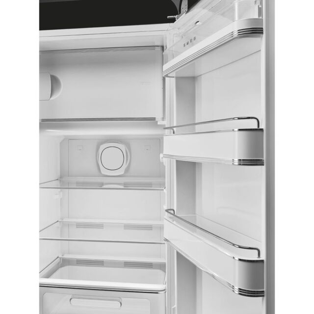 Smeg FAB28RBL6UK Retro Fridge with Icebox Right Hand Hinge - Black