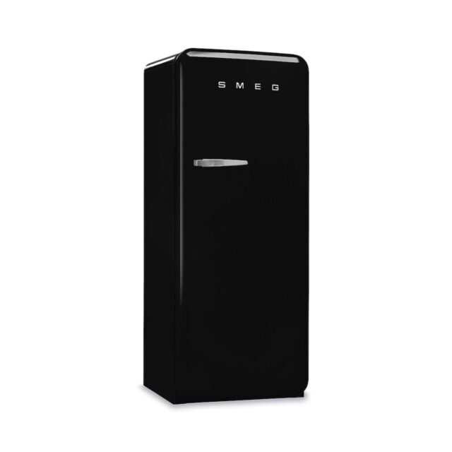 Smeg FAB28RBL6UK Retro Fridge with Icebox Right Hand Hinge - Black