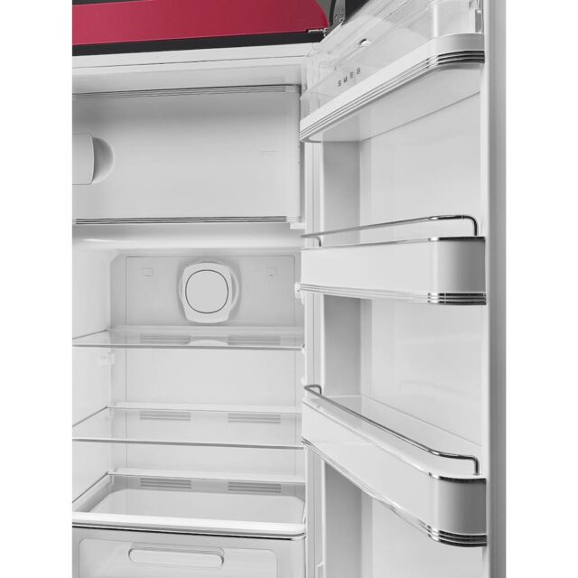Smeg FAB28RDRB6 Retro Fridge Freezer Right Hand Hinge - Ruby Red