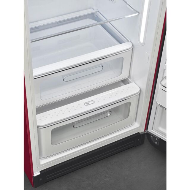 Smeg FAB28RDRB6 Retro Fridge Freezer Right Hand Hinge - Ruby Red
