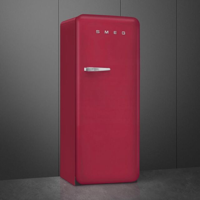 Smeg FAB28RDRB6 Retro Fridge Freezer Right Hand Hinge - Ruby Red