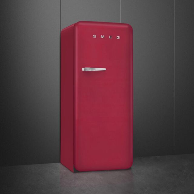Smeg FAB28RDRB6 Retro Fridge Freezer Right Hand Hinge - Ruby Red