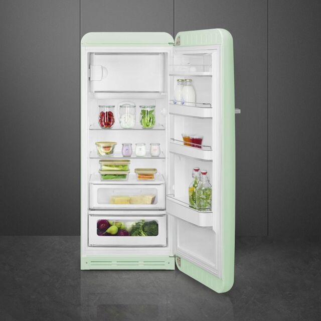 Smeg FAB28RPG5UK Retro Tall Fridge with Ice Box - Pastel Green