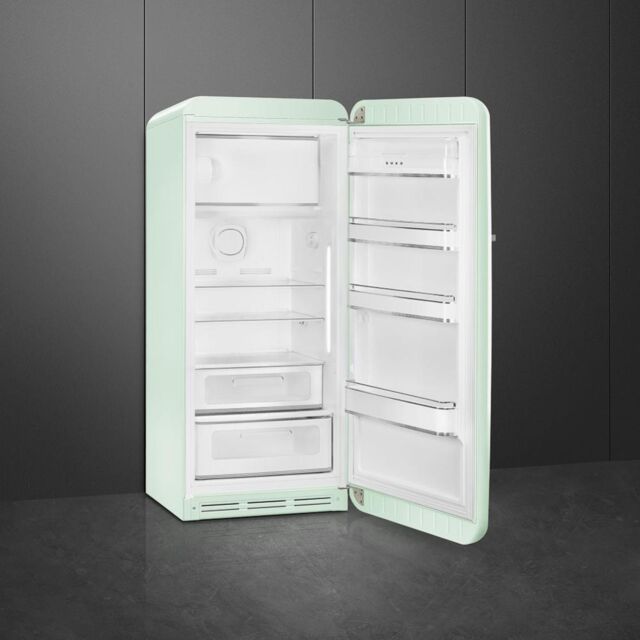 Smeg FAB28RPG6 Retro Fridge with Icebox Right Hand Hinge - Pastel Green