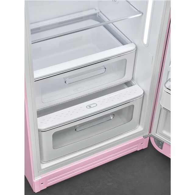 Smeg FAB28RPK6 Retro Fridge with Icebox Right Hand Hinge - Pink