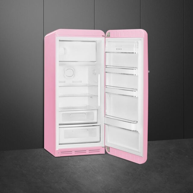 Smeg FAB28RPK6 Retro Fridge with Icebox Right Hand Hinge - Pink