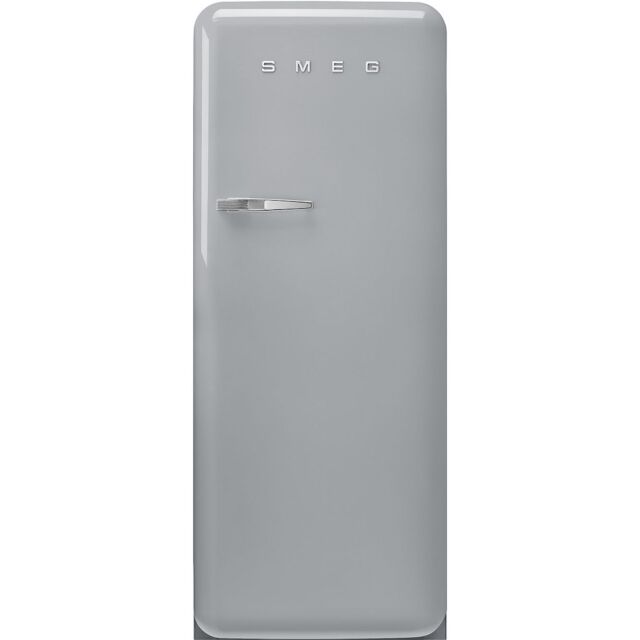 Smeg FAB28RSV5UK Retro Tall Fridge with Ice Box - Silver