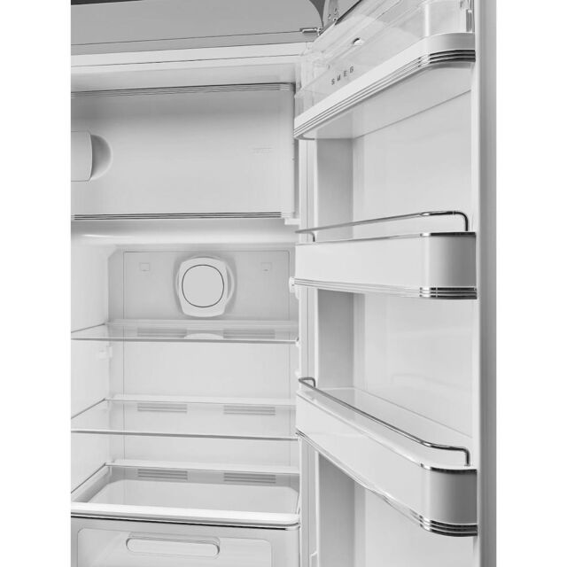 Smeg FAB28RSV5UK Retro Tall Fridge with Ice Box - Silver