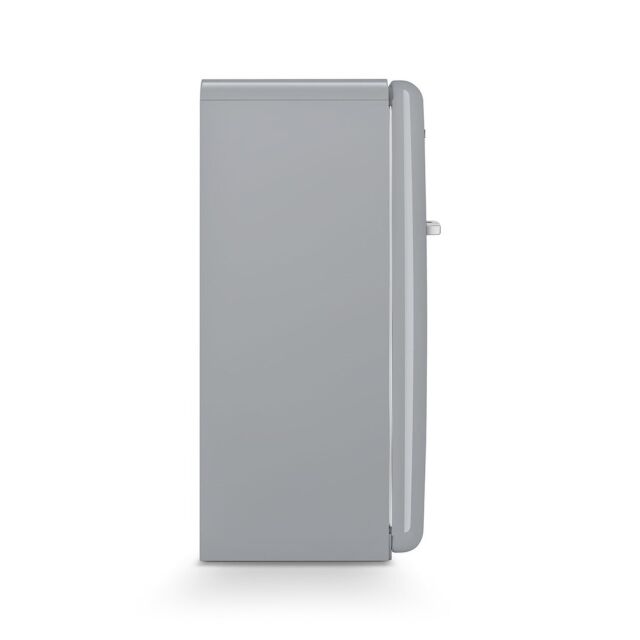 Smeg FAB28RSV5UK Retro Tall Fridge with Ice Box - Silver