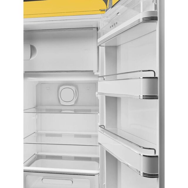 Smeg FAB28RYW5UK Tall Fridge with Ice Box - Yellow