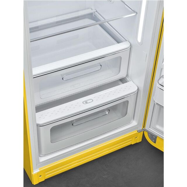 Smeg FAB28RYW5UK Tall Fridge with Ice Box - Yellow