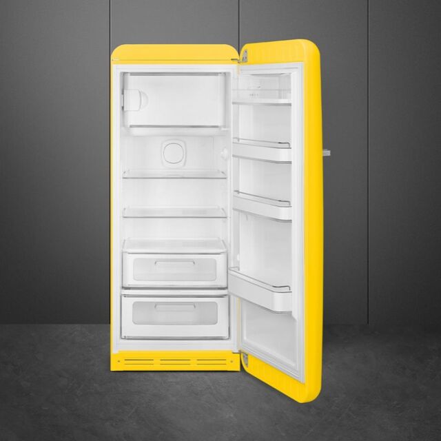 Smeg FAB28RYW5UK Tall Fridge with Ice Box - Yellow