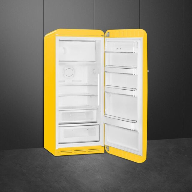 Smeg FAB28RYW5UK Tall Fridge with Ice Box - Yellow