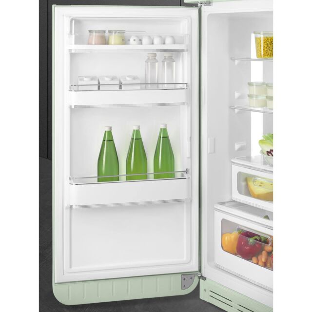 Smeg FAB30LPG6UK Retro Fridge Freezer Left Hand Hinge - Pastel Green