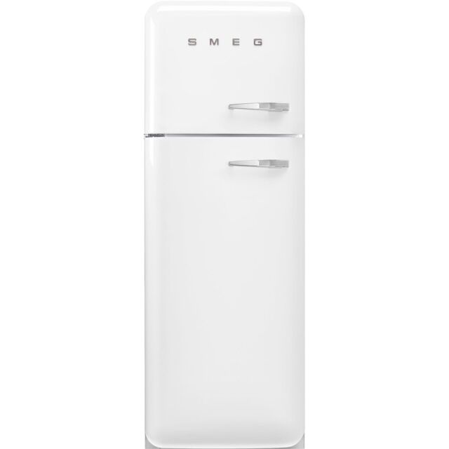 Smeg FAB30LWH5UK 60cm 50s Style Left Hand Hinge Fridge over No Frost Freezer