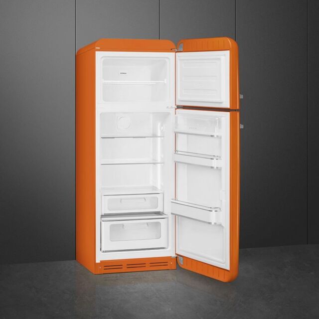 Smeg FAB30ROR5UK Retro Static Fridge Freezer - Orange