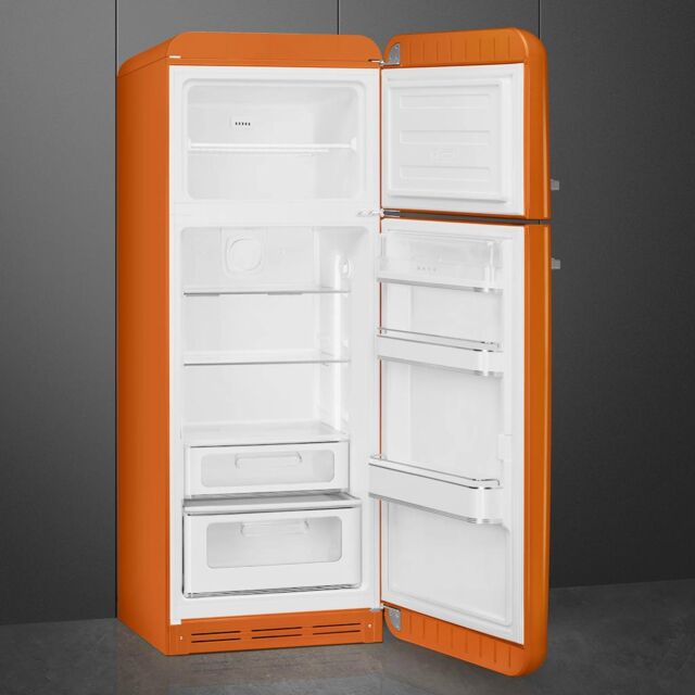 Smeg FAB30ROR6UK Retro Fridge Freezer Right Hand Hinge - Orange