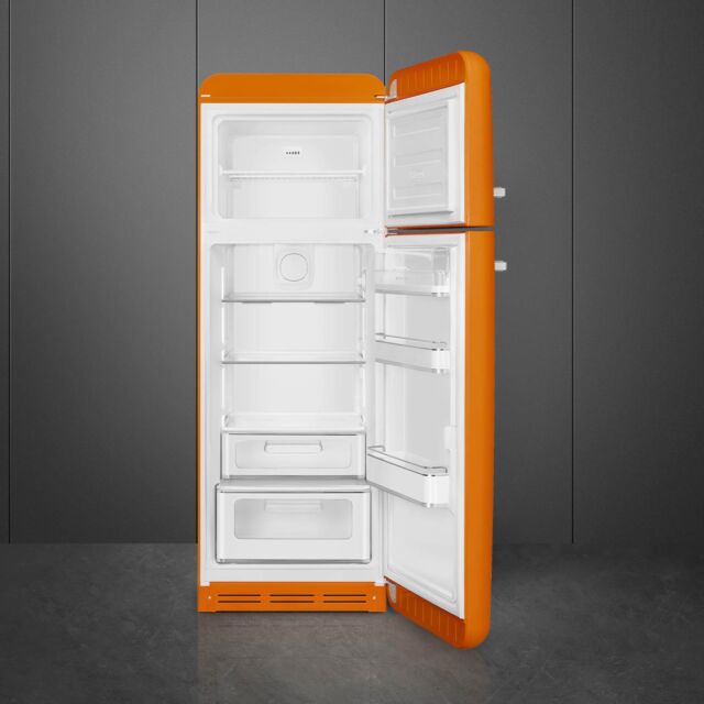 Smeg FAB30ROR6UK Retro Fridge Freezer Right Hand Hinge - Orange