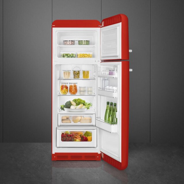 Smeg FAB30RRD6UK Retro Fridge Freezer Right Hand Hinge - Red