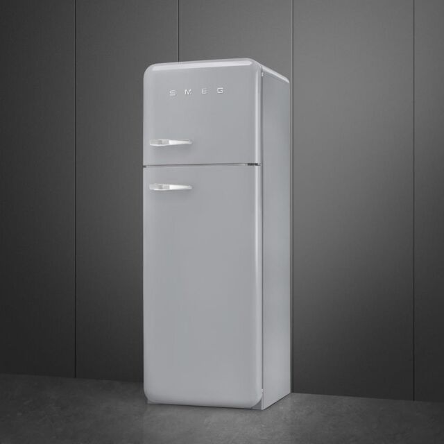 Smeg FAB30RSV5UK Retro Fridge Freezer - Silver