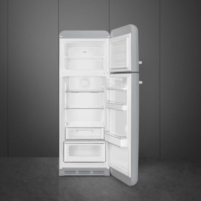 Smeg FAB30RSV5UK Retro Fridge Freezer - Silver
