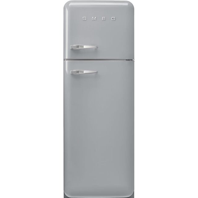 Smeg FAB30RSV6UK Retro Fridge Freezer Right Hand Hinge - Silver