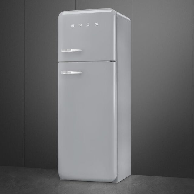 Smeg FAB30RSV6UK Retro Fridge Freezer Right Hand Hinge - Silver