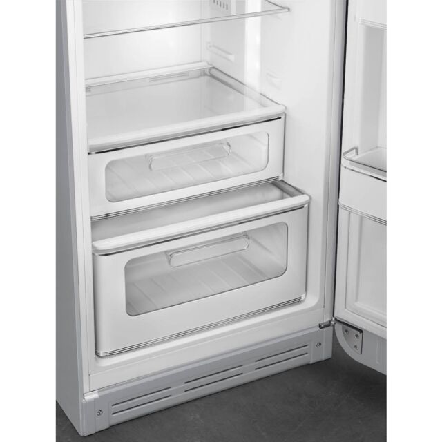 Smeg FAB30RSV6UK Retro Fridge Freezer Right Hand Hinge - Silver