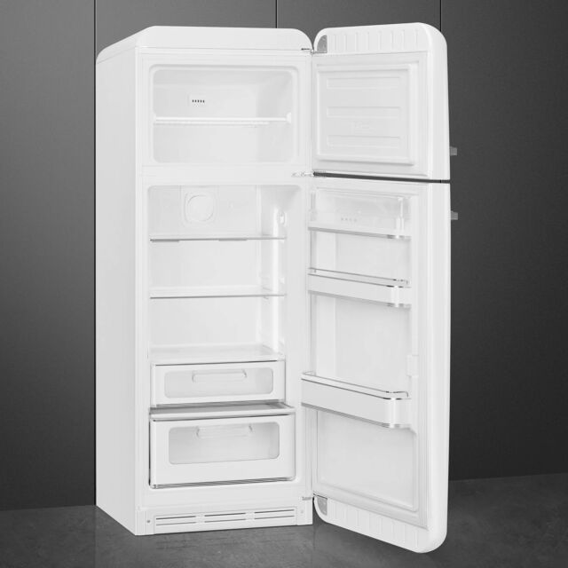Smeg FAB30RWH6UK Retro Fridge Freezer Right Hand Hinge - White