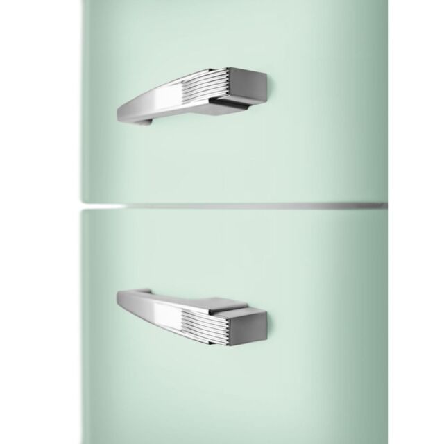 Smeg FAB32LPG6UK Retro Fridge Freezer Left Hand Hinge - Pastel Green