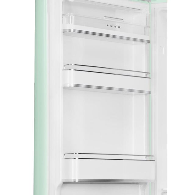 Smeg FAB32LPG6UK Retro Fridge Freezer Left Hand Hinge - Pastel Green