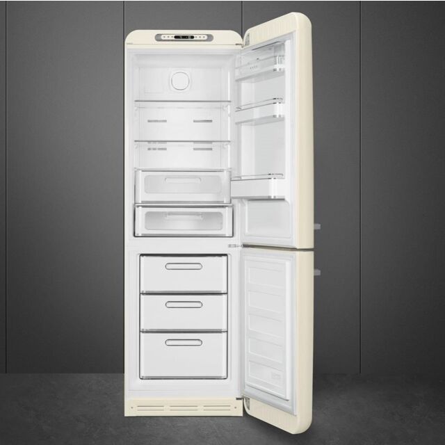 Smeg FAB32RCR5UK 60cm 50s Style Right Hand Hinge Fridge Freezer, Cream