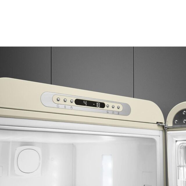 Smeg FAB32RCR5UK 60cm 50s Style Right Hand Hinge Fridge Freezer, Cream