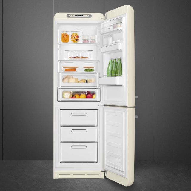 Smeg FAB32RCR6UK Retro Fridge Freezer Right Hand Hinge - Cream