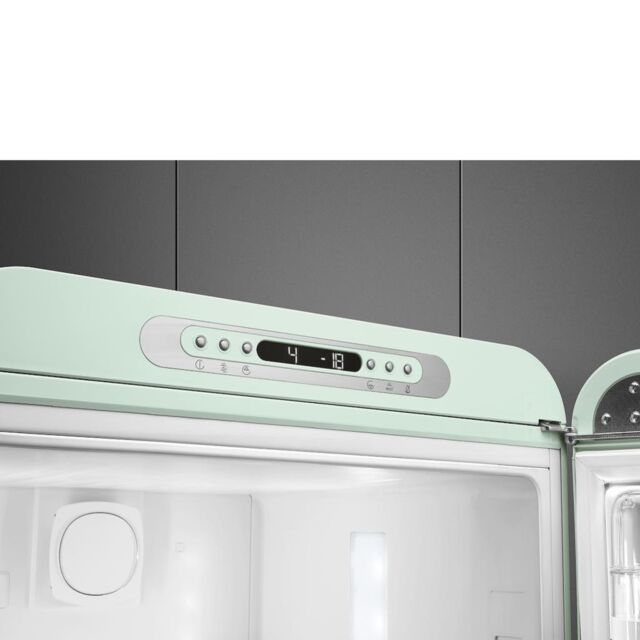Smeg FAB32RPG6UK Retro Fridge Freezer Right Hand Hinge - Pastel Green