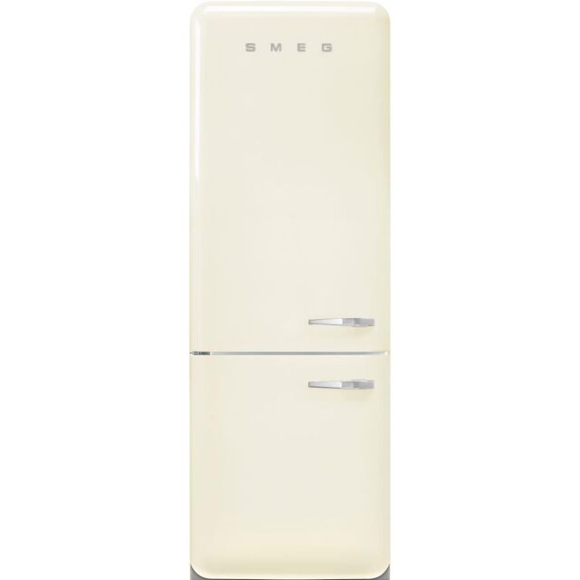 Smeg FAB38LCR6 Retro Fridge Freezer Left Hand Hinge - Cream