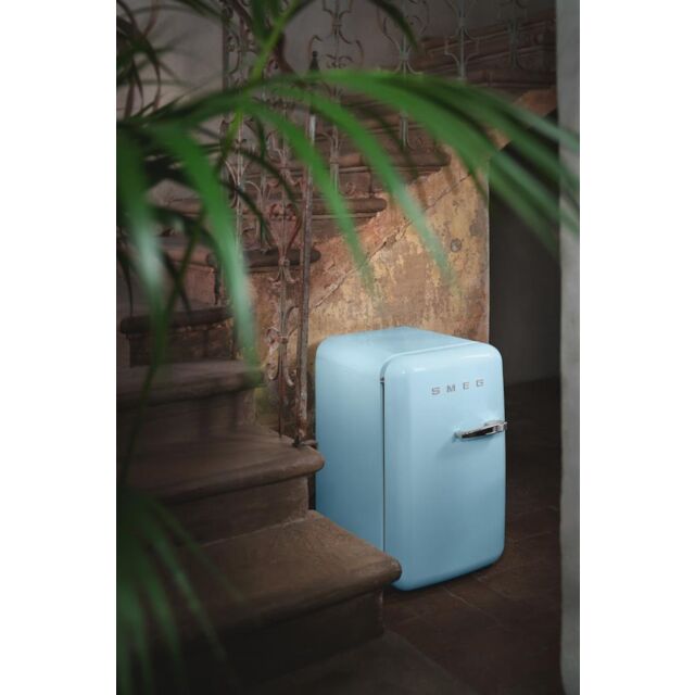 Smeg FAB5LPB6 Retro Mini Fridge Left Hand Hinge - Pastel Blue