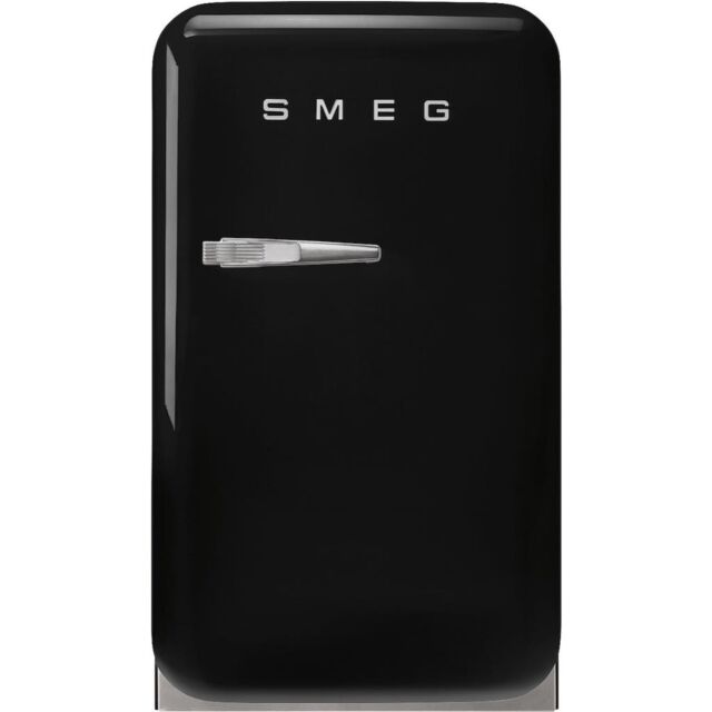 Smeg FAB5RBL6 Retro Mini Fridge Right Hand Hinge - Black
