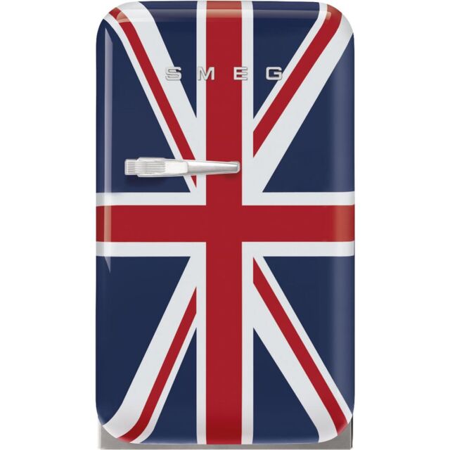 Smeg FAB5RDUJ6 Retro Mini Fridge Right Hand Hinge - Union Jack