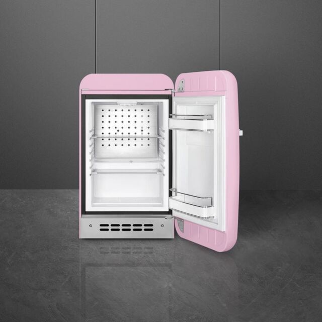 Smeg FAB5RPK6 Retro Mini Fridge Right Hand Hinge - Pink