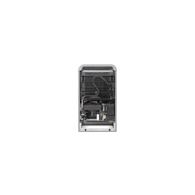 Smeg FAB5RSV5 40cm Small 50s Style Right Hand Hinged Minibar, Silver