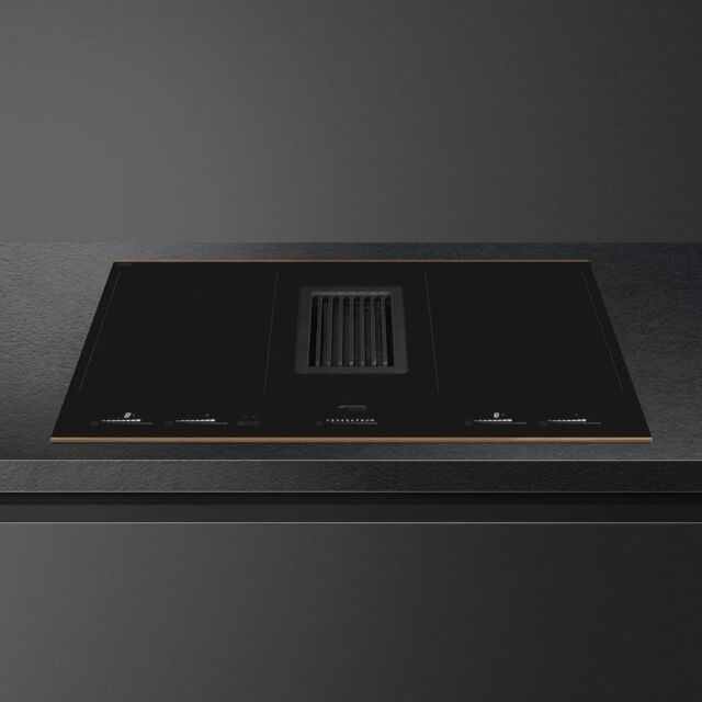 Smeg HOBD682R1 83cm Dolce Stil Novo Venting Induction Hob with Copper Trim