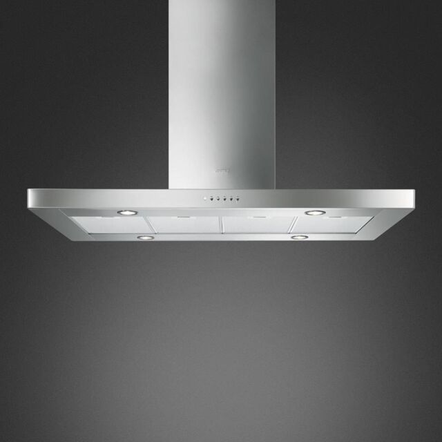 Smeg KI120XE 120cm Island Hood, Stainless Steel