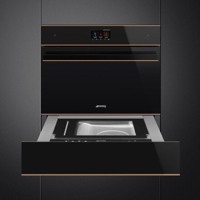 Smeg SBC4604WNR 45cm Dolce Stil Novo Blast Chiller in Eclipse Black