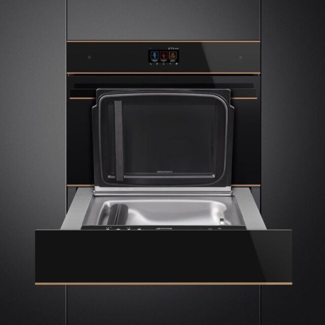 Smeg SBC4604WNR 45cm Dolce Stil Novo Blast Chiller in Eclipse Black