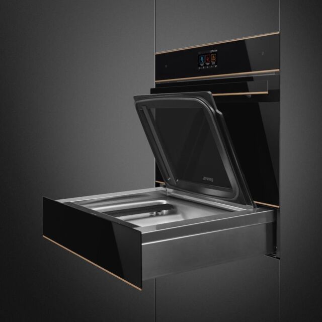 Smeg SBC4604WNR 45cm Dolce Stil Novo Blast Chiller in Eclipse Black