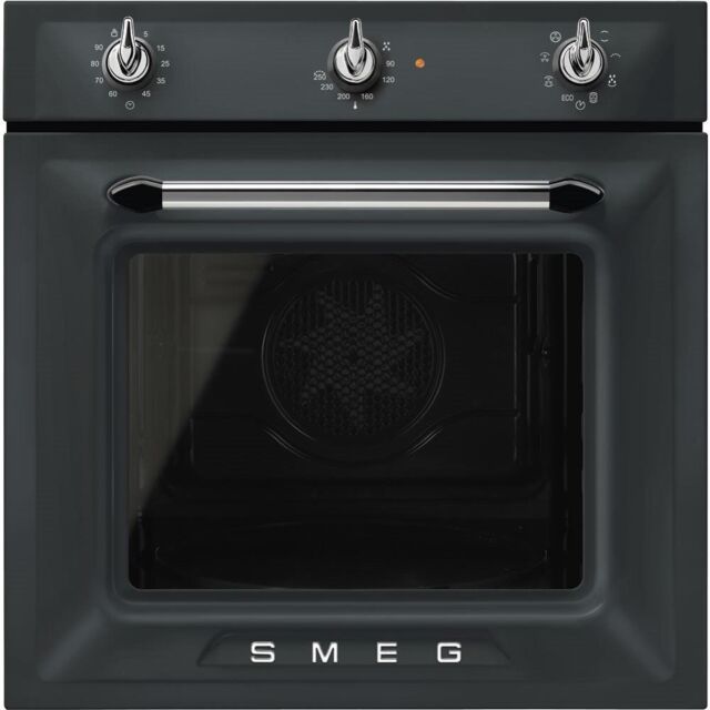 Smeg SF69M3TNO 60cm Victoria Multifuctional Single Oven, Matte Black
