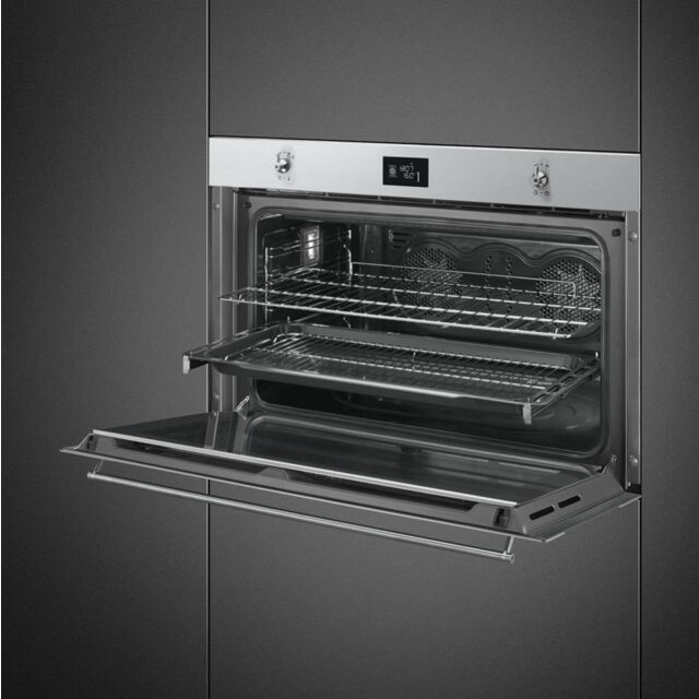 Smeg SF9390X1 90cm Classic Single Oven in Stainless Steel