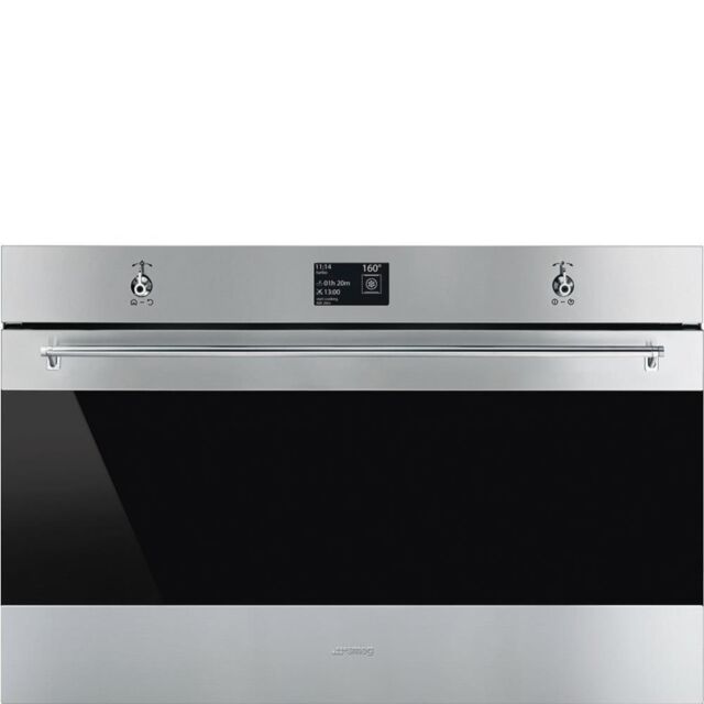 Smeg SFP9395X1 90cm Classic Pyrolytic Single Oven, Stainless Steel