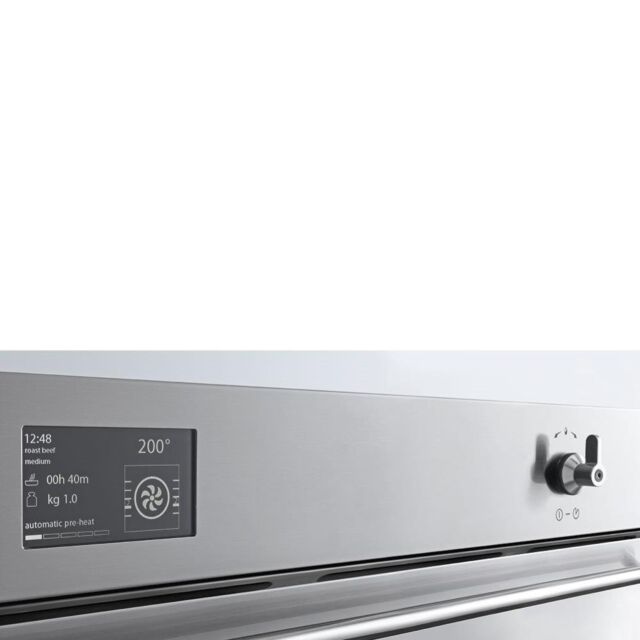 Smeg SFP9395X1 90cm Classic Pyrolytic Single Oven, Stainless Steel